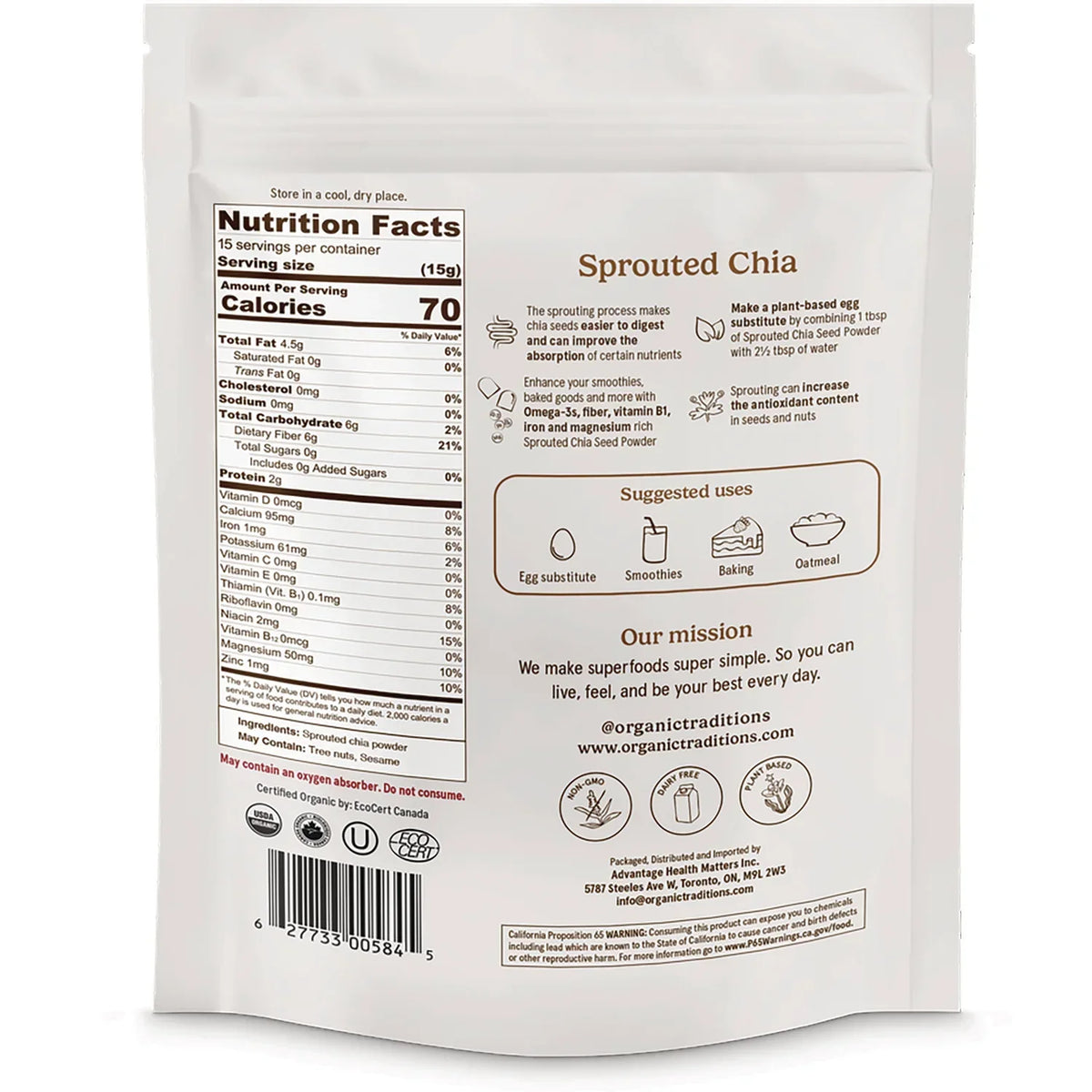 Sprouted Chia