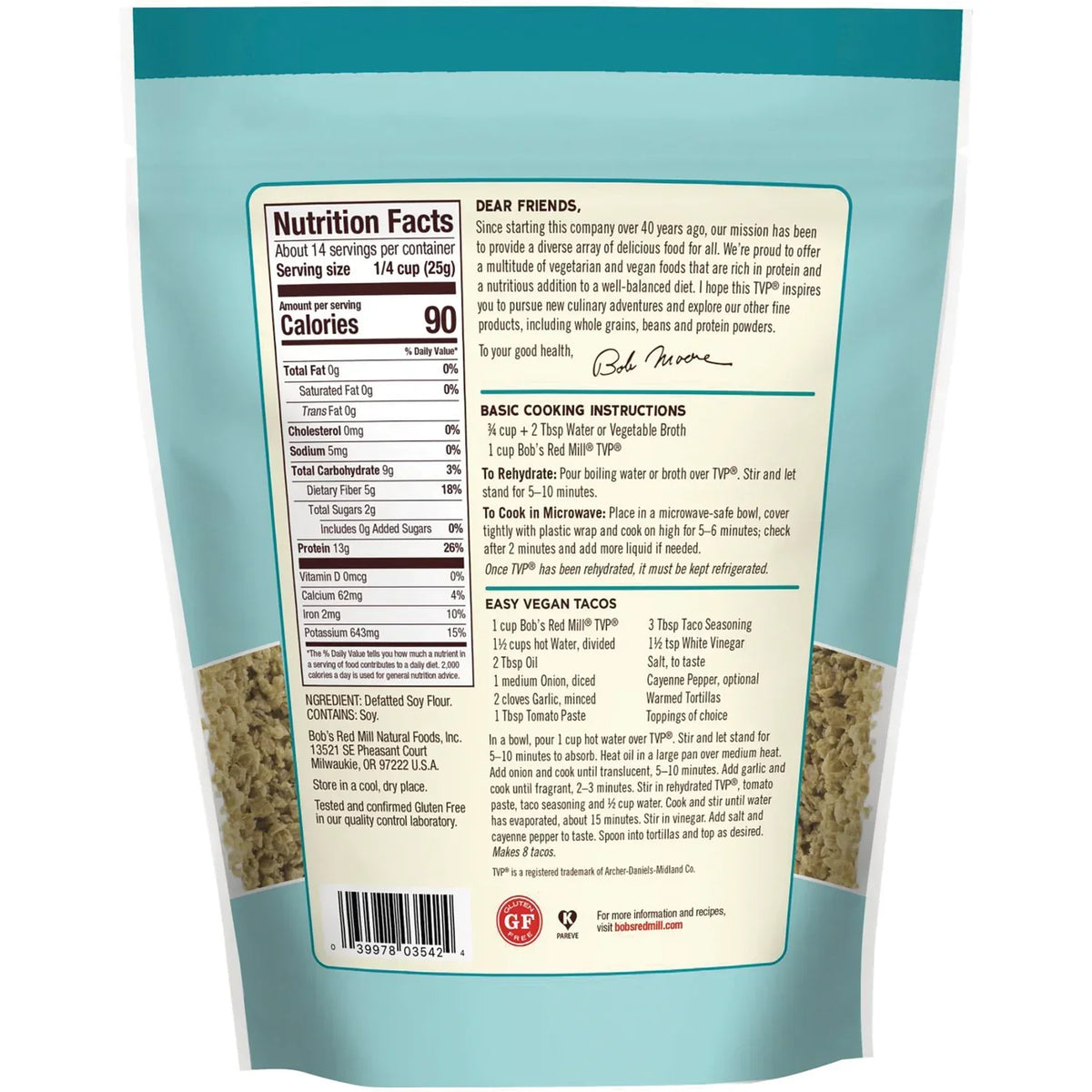 TVP Textured Vegetable Protein