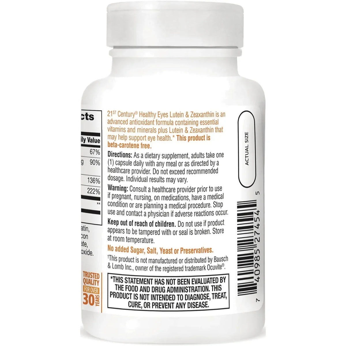 Healthy Eyes Lutein & Zeaxanthin