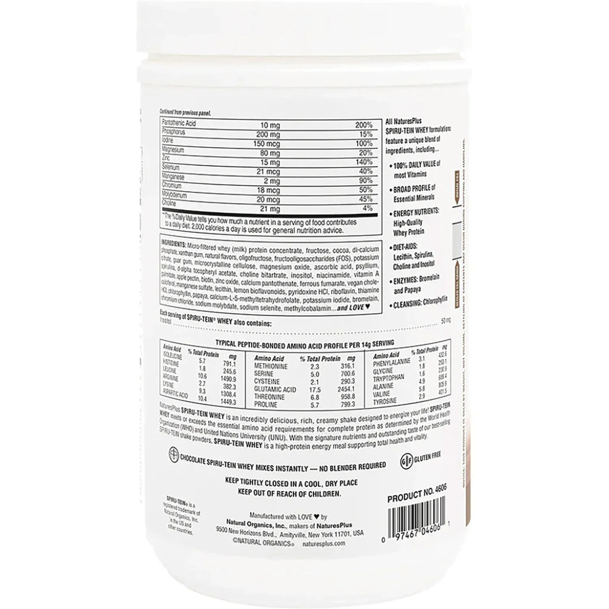 Spiru-Tein Whey Protein Powder Meal - Chocolate
