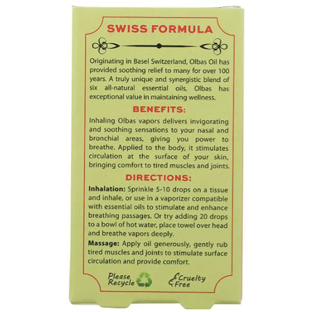 Olbas Oil - Aromatherapy & Massage