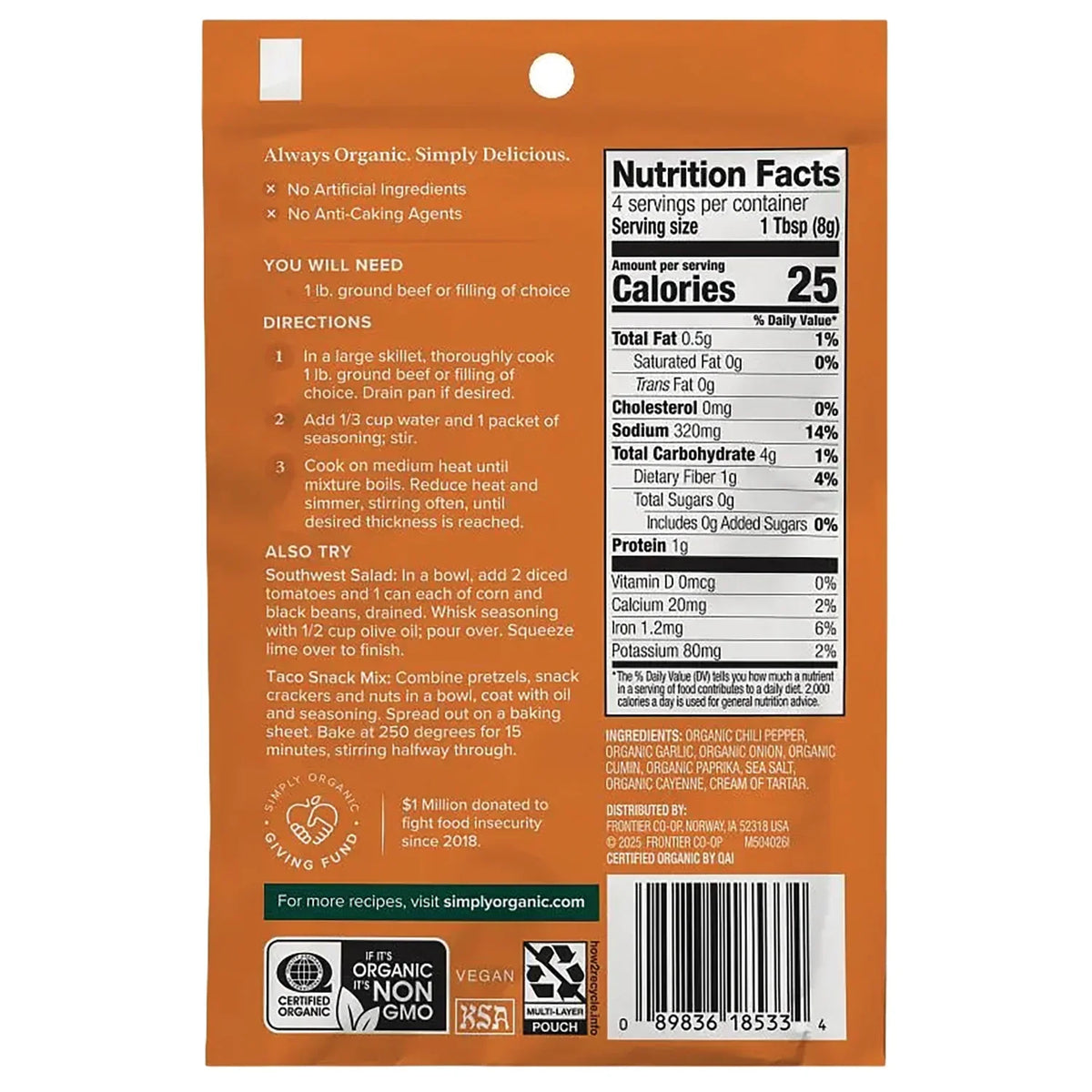 Southwest Taco Seasoning Mix