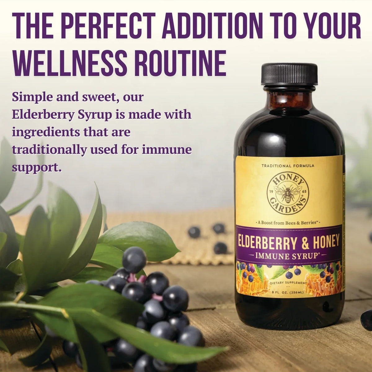 Elderberry & Honey Wellness Syrup