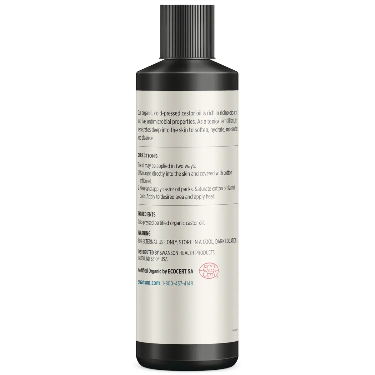 Certified Organic Cold-Pressed Castor Oil