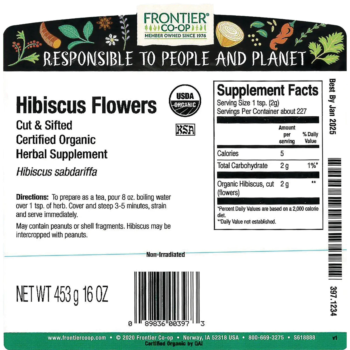 Organic Hibiscus Flower - Cut & Sifted