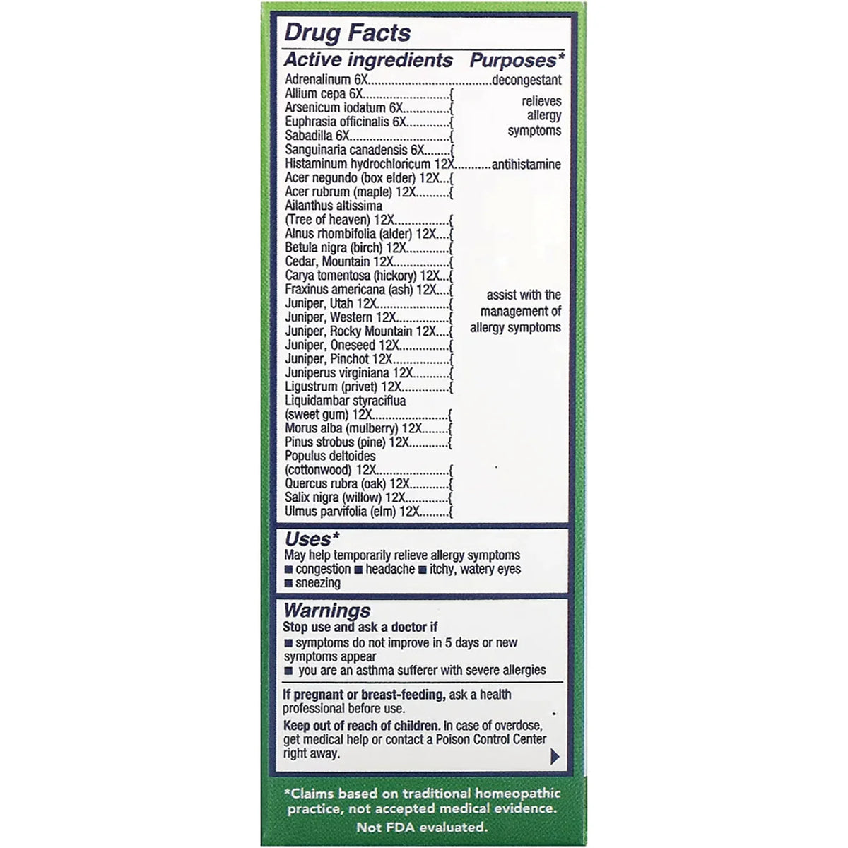 Tree Pollen Allergy Treatment