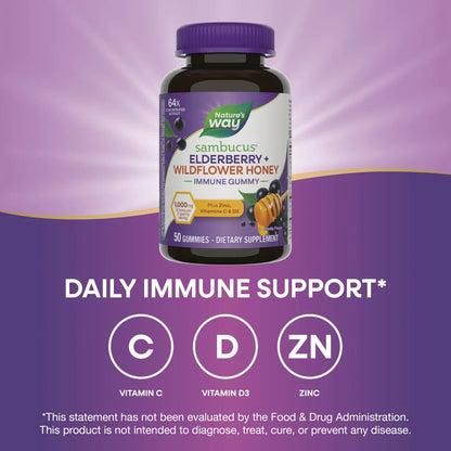 Sambucus Elderberry + Wildflower Honey Immune Gummy
