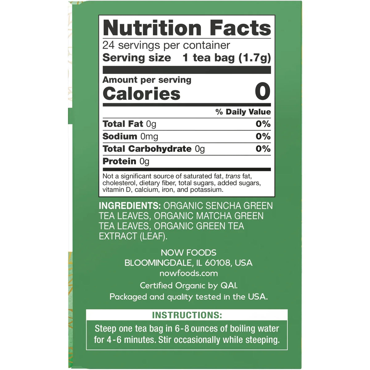 Organic Green Kick Tea
