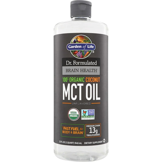 Dr. Formulated Brain Health Organic Coconut MCT Oil - Unflavored