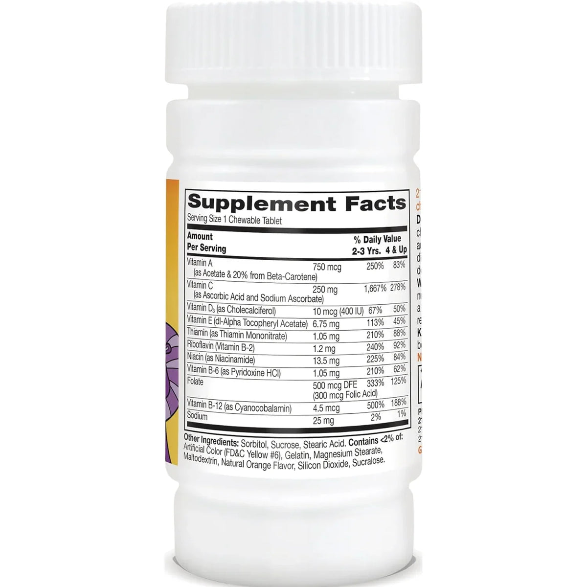 Zoo Friends with Extra C Children's Multivitamin - Orange