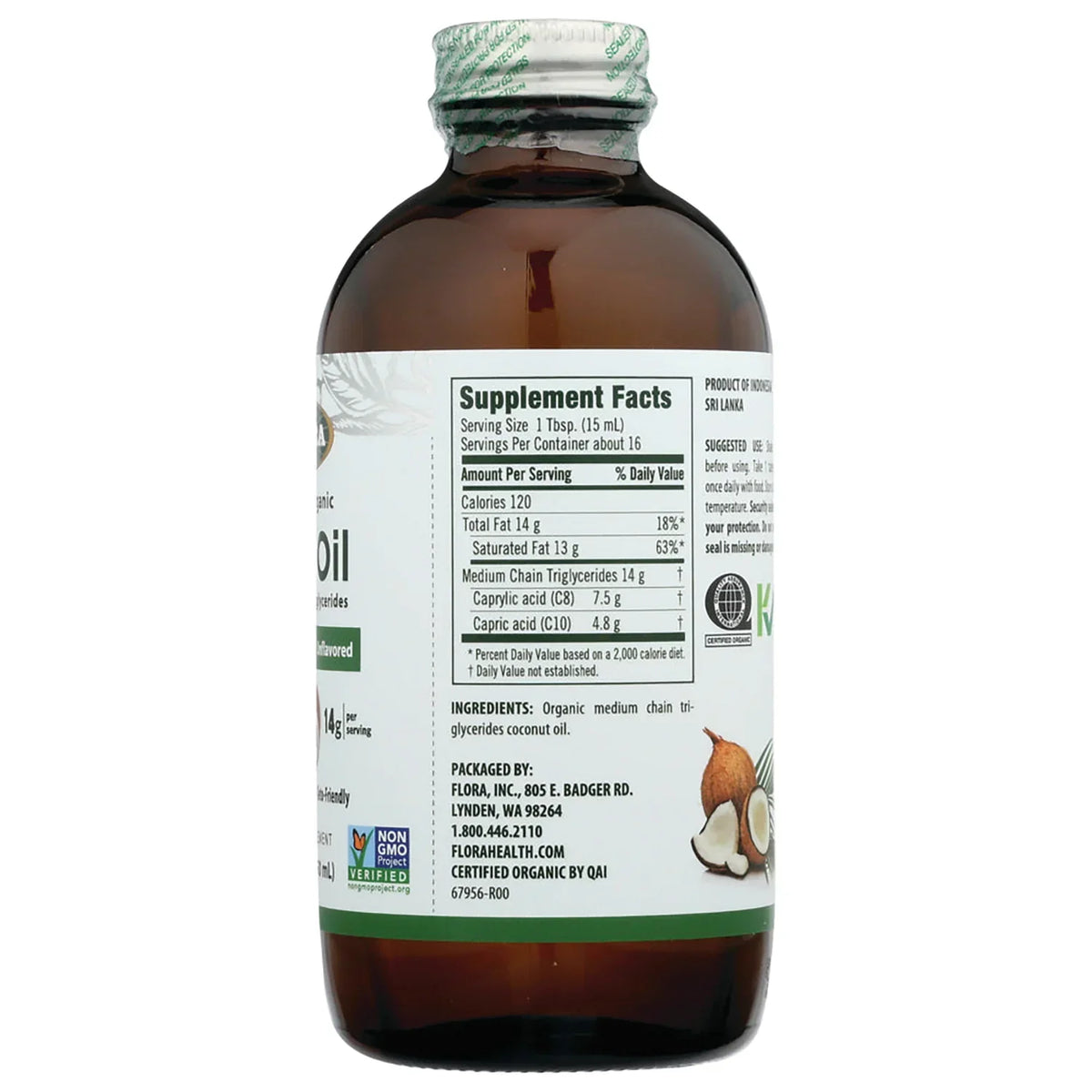 Certified Organic MCT Oil - Unflavored
