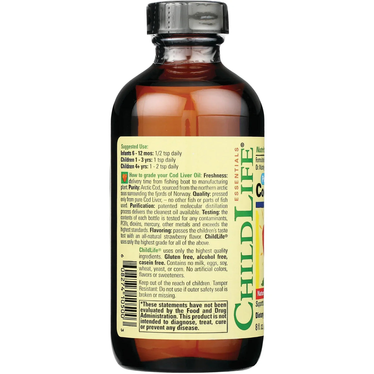 Pure Arctic Cod Liver Oil - Natural Strawberry