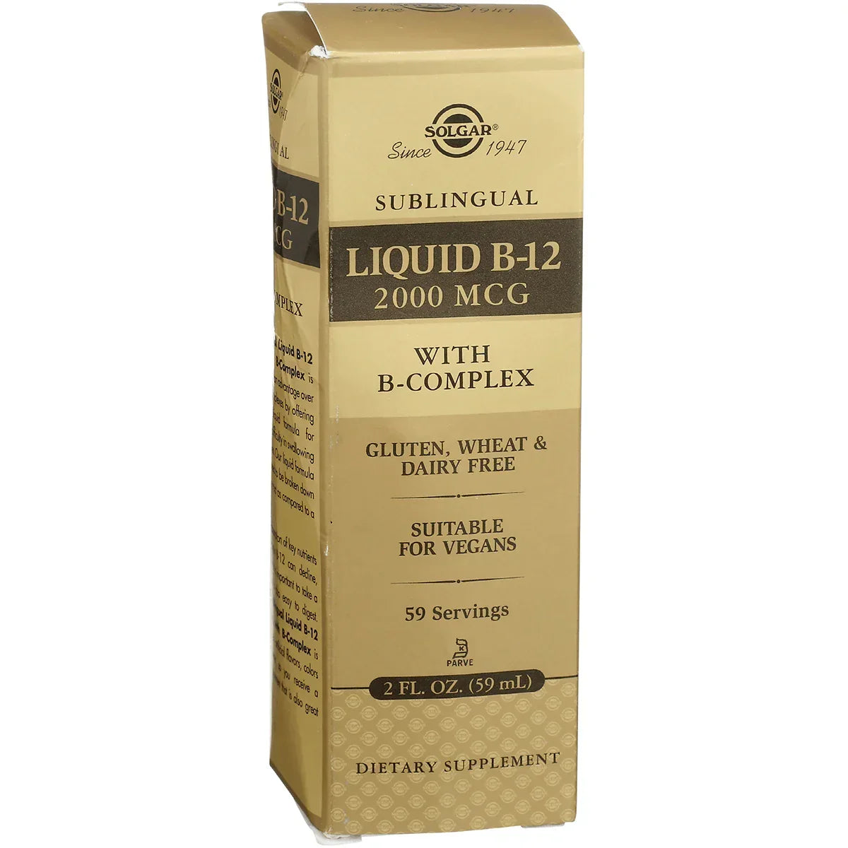 Sublingual Liquid B-12 with B-Complex