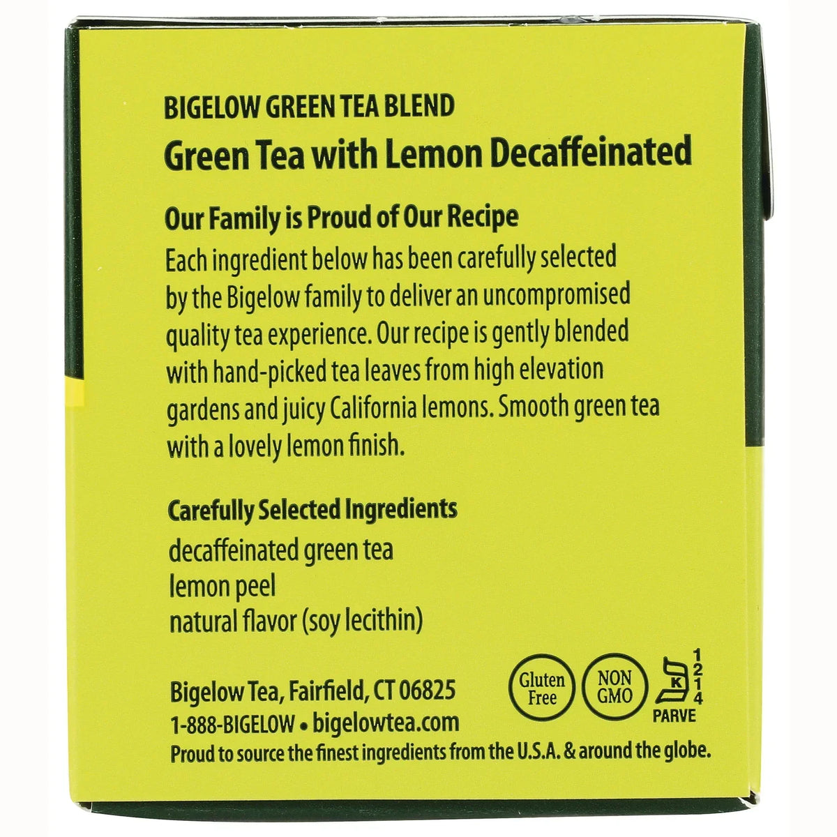 Green Tea with Lemon Decaffeinated
