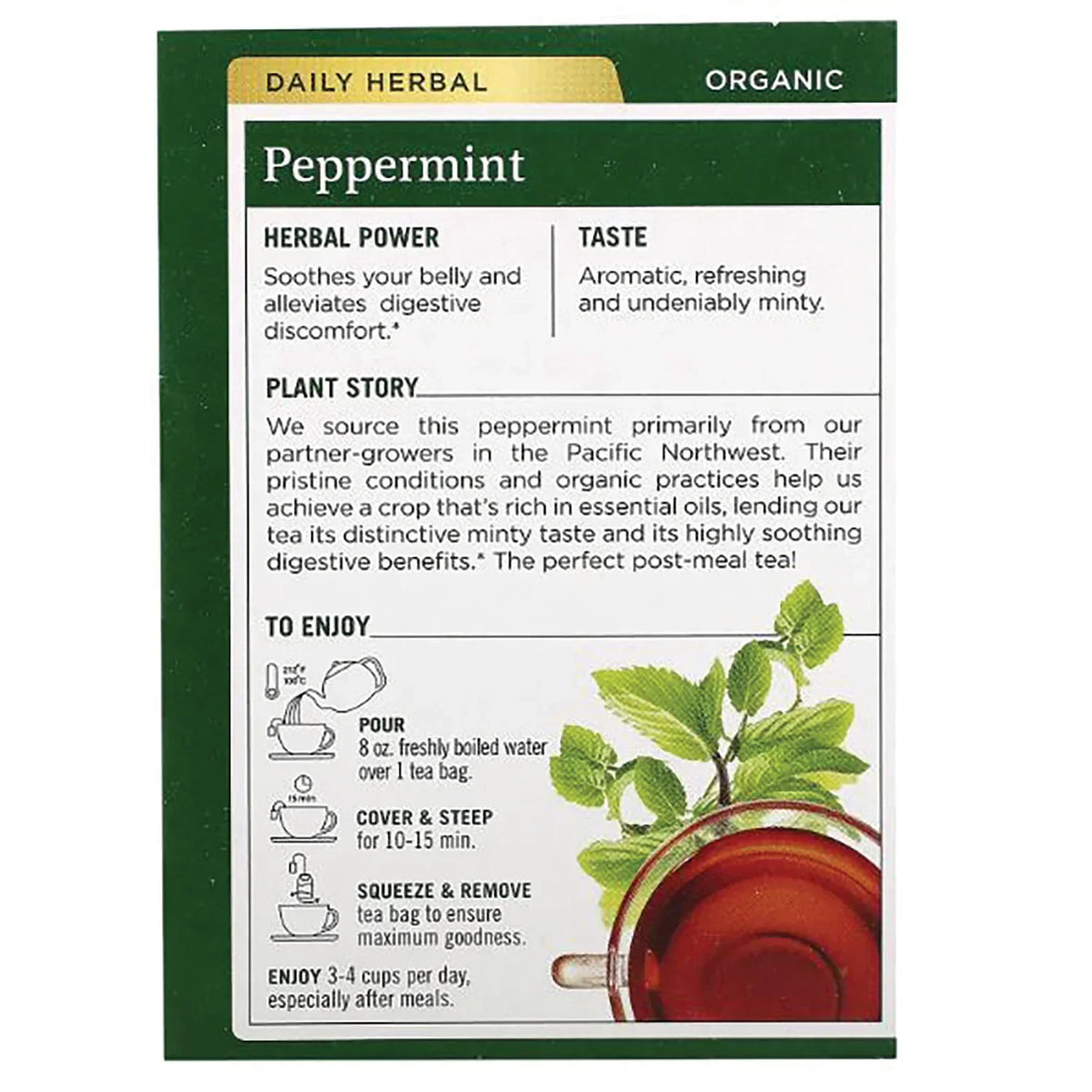Organic Peppermint Tea