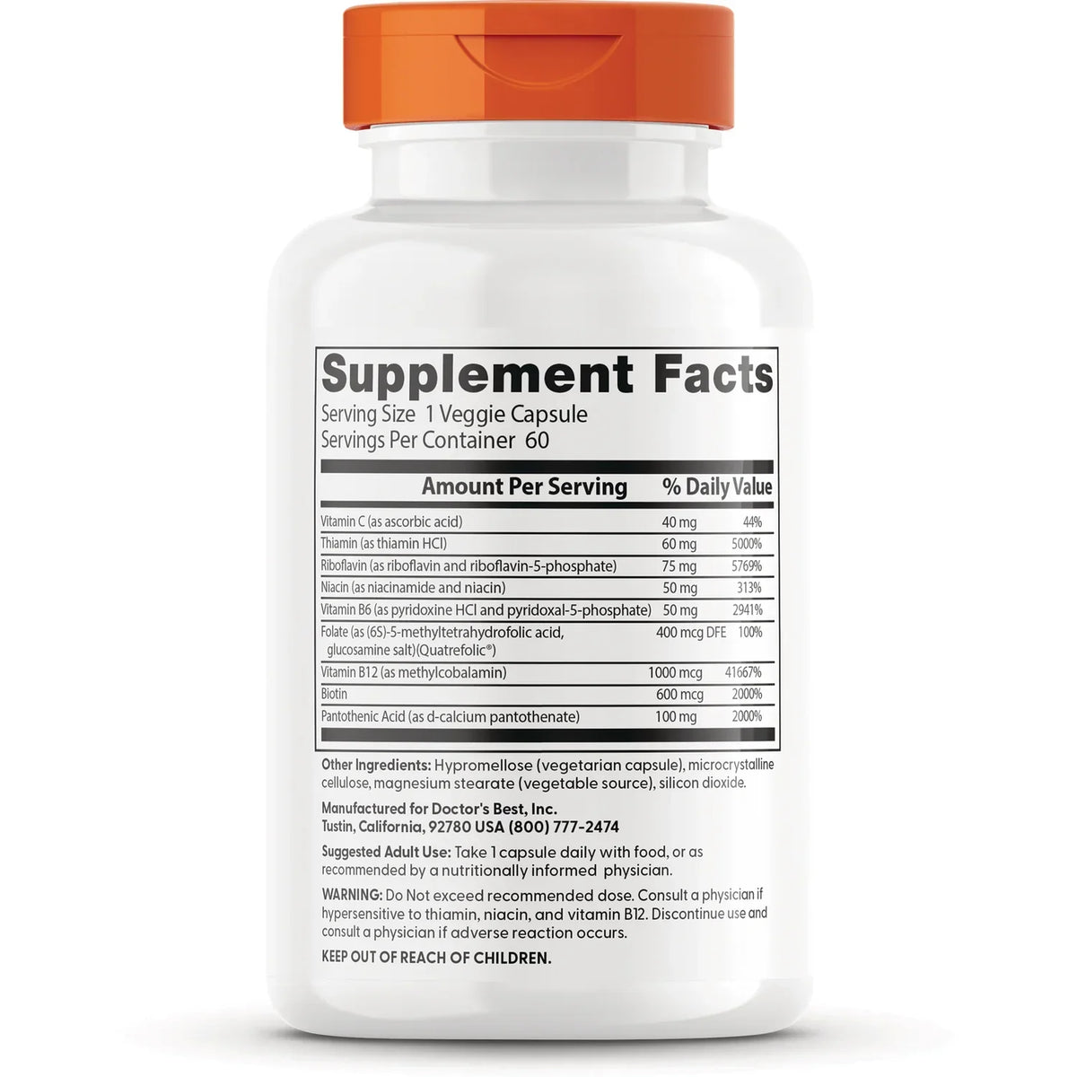 Fully Active B Complex with Quatrefolic