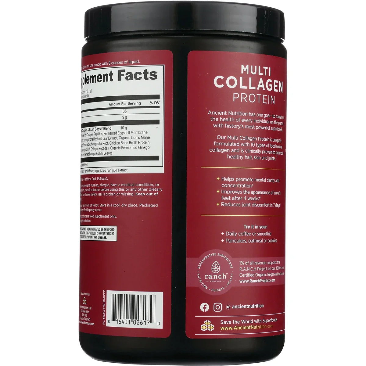 Multi Collagen Protein Brain Boost - Vanilla