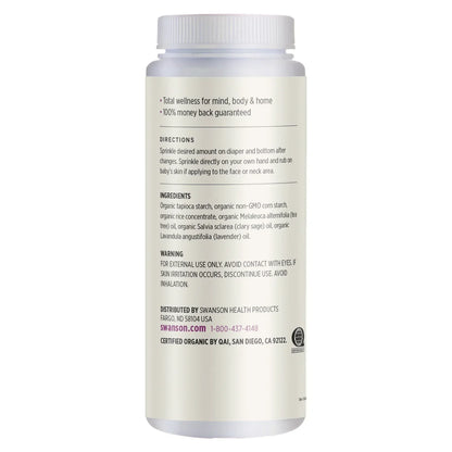 Certified Organic Baby Powder Talc Free - Lavender Scent