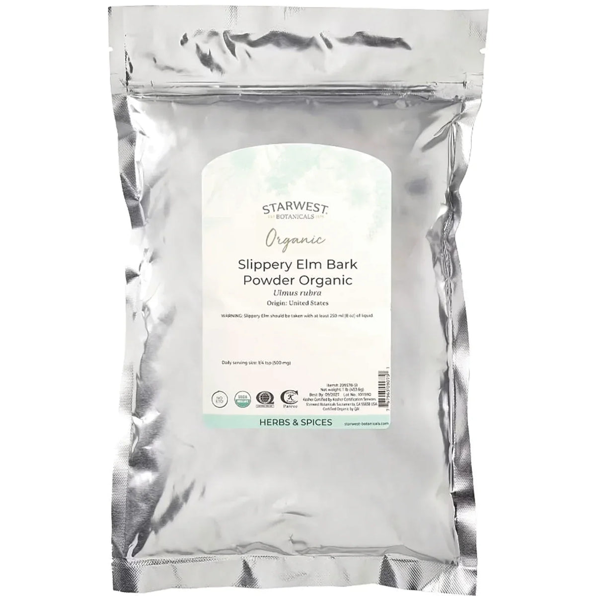 Slippery Elm Bark Powder Organic