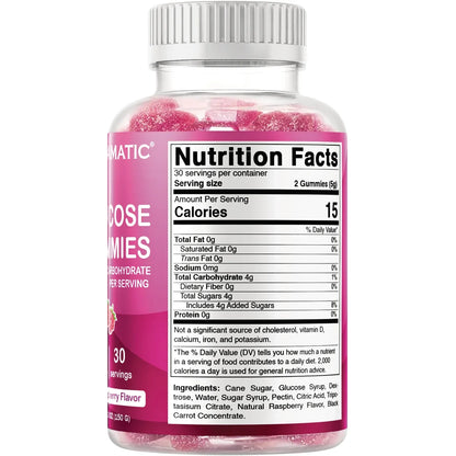 Glucose Gummies - Raspberry