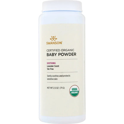 Certified Organic Baby Powder Talc Free - Lavender Scent