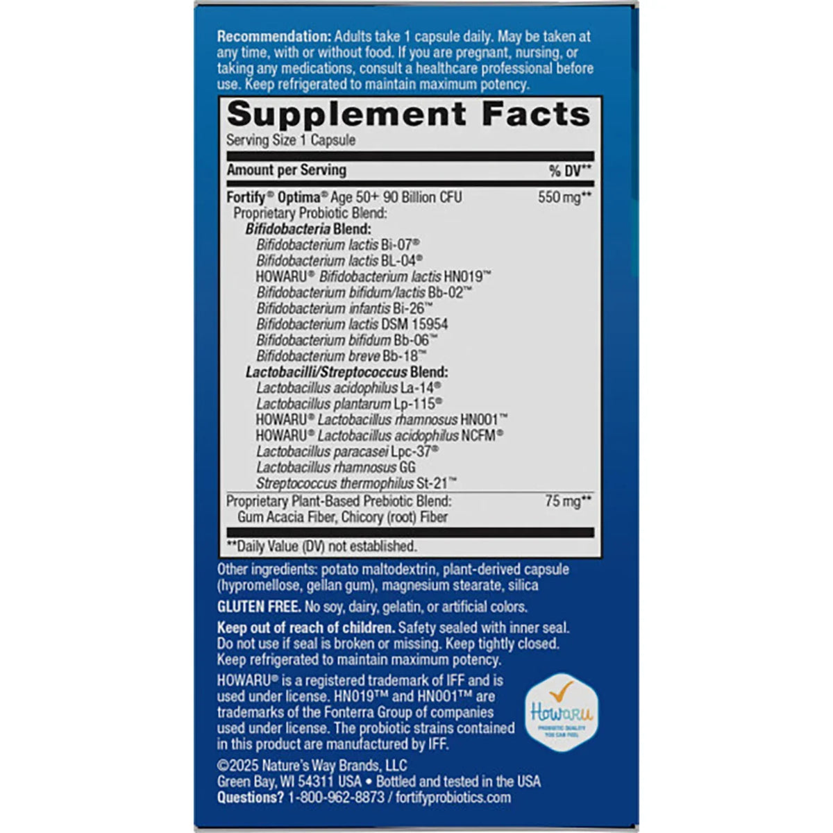 Fortify Optima Ultra Potency Pre + Probiotic Age 50+