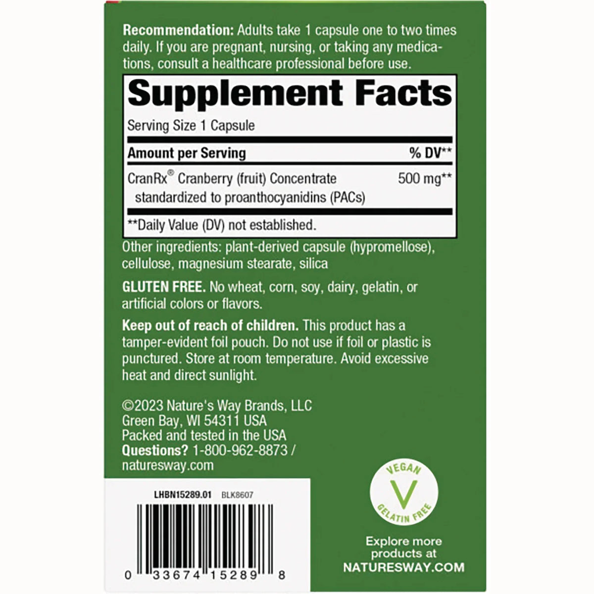 CranRx BioActive Cranberry