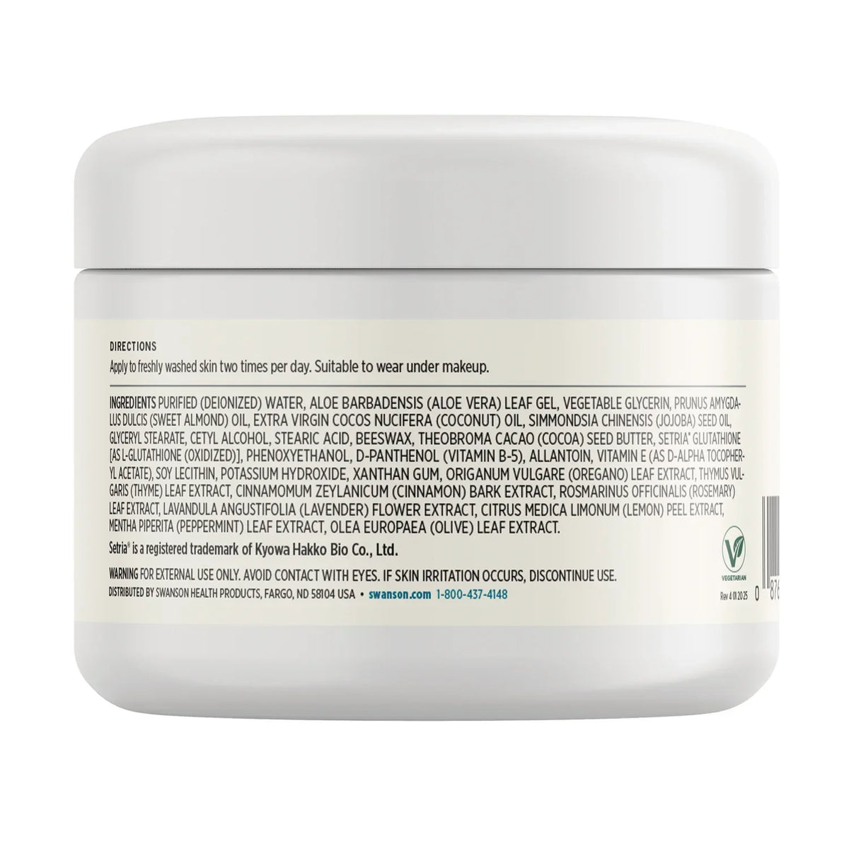 L-Glutathione Cream with Setria Glutathione