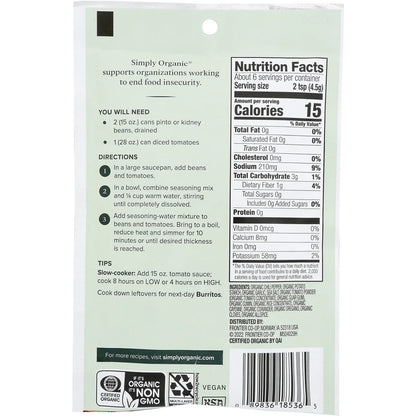 Vegetarian Chili Seasoning Mix