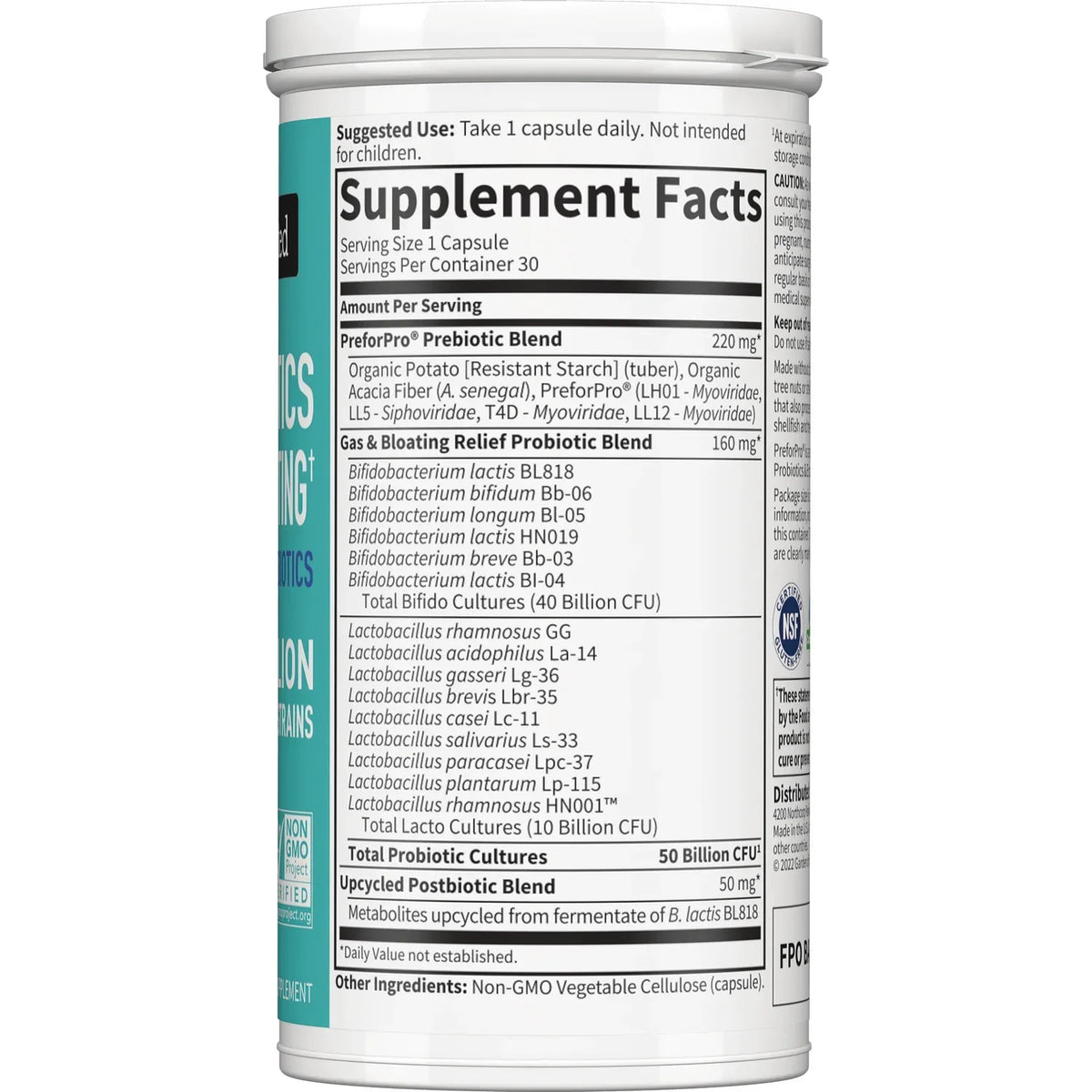 Dr. Formulated Probiotics, Gas & Bloating