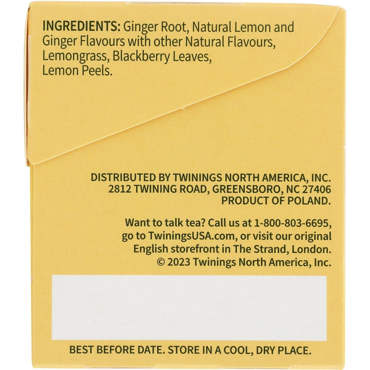 Herbal Tea Lemon & Ginger Naturally Caffeine Free
