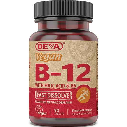 Vegan B12 with Folic Acid & B6 - Fast Dissolve