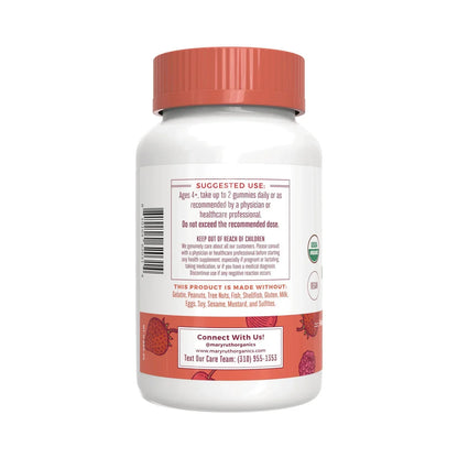 Organic Kids Multivitamin & Postbiotics Gummies - Berry & Cherry