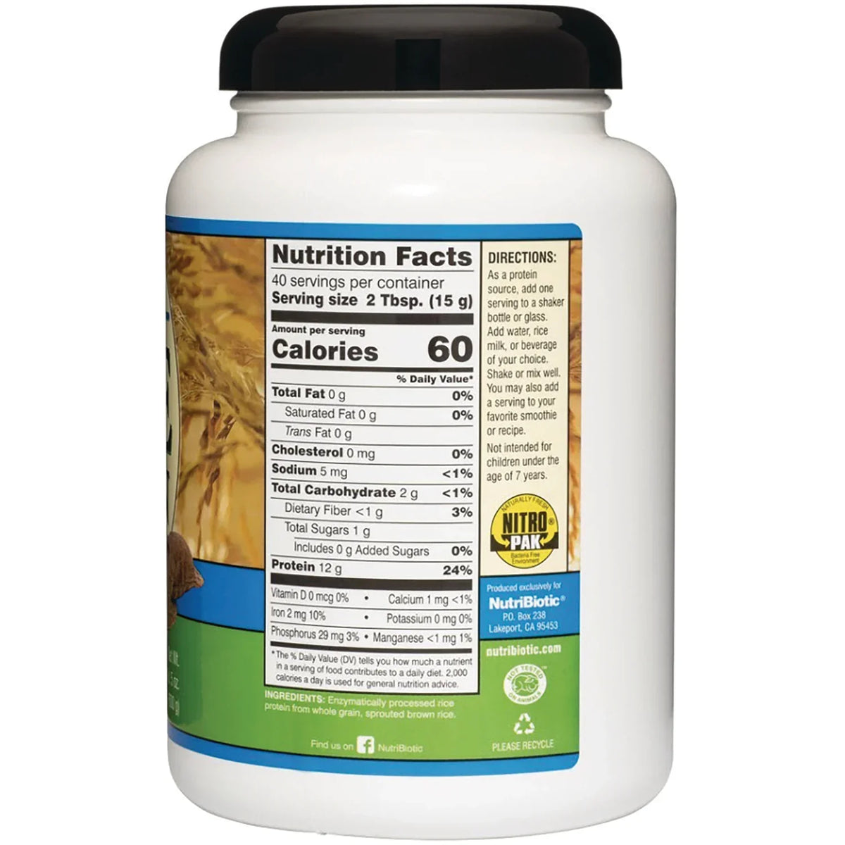 Raw Rice Protein - Plain