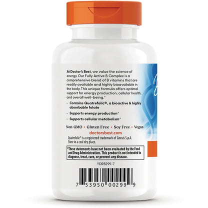 Fully Active B Complex with Quatrefolic