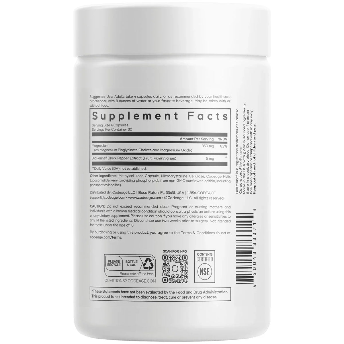 Liposomal Magnesium Glycinate