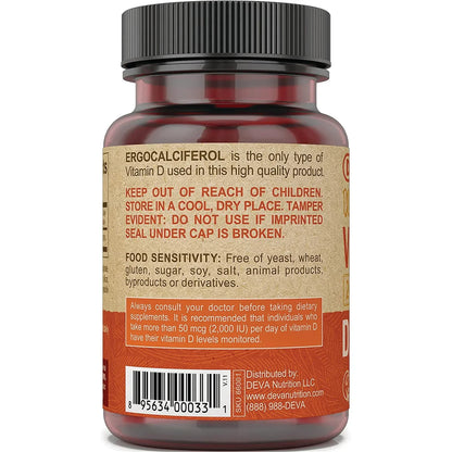 Vegan Vitamin D2 - Tiny Tablets