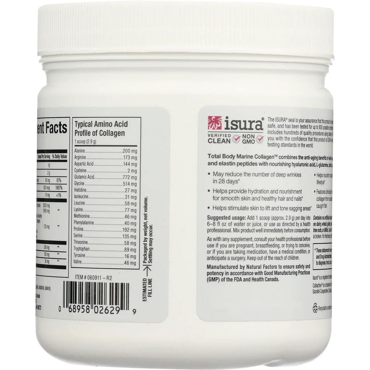 Total Body Marine Collagen Bioactive Peptides - Unflavored