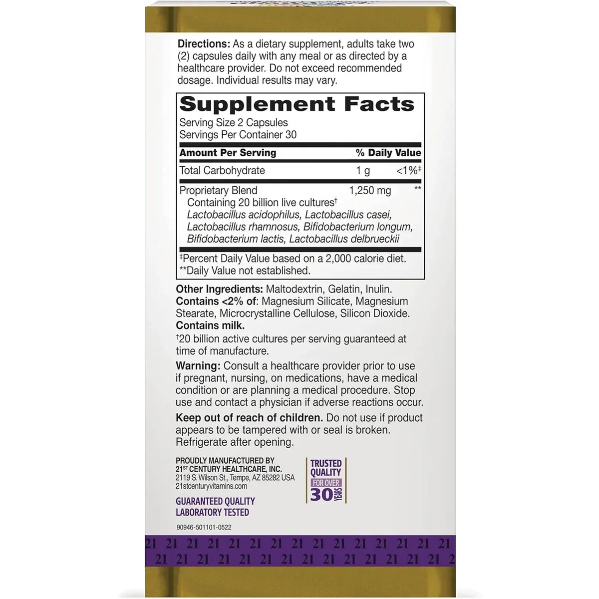 Ultra Potency Advanced Probiotic