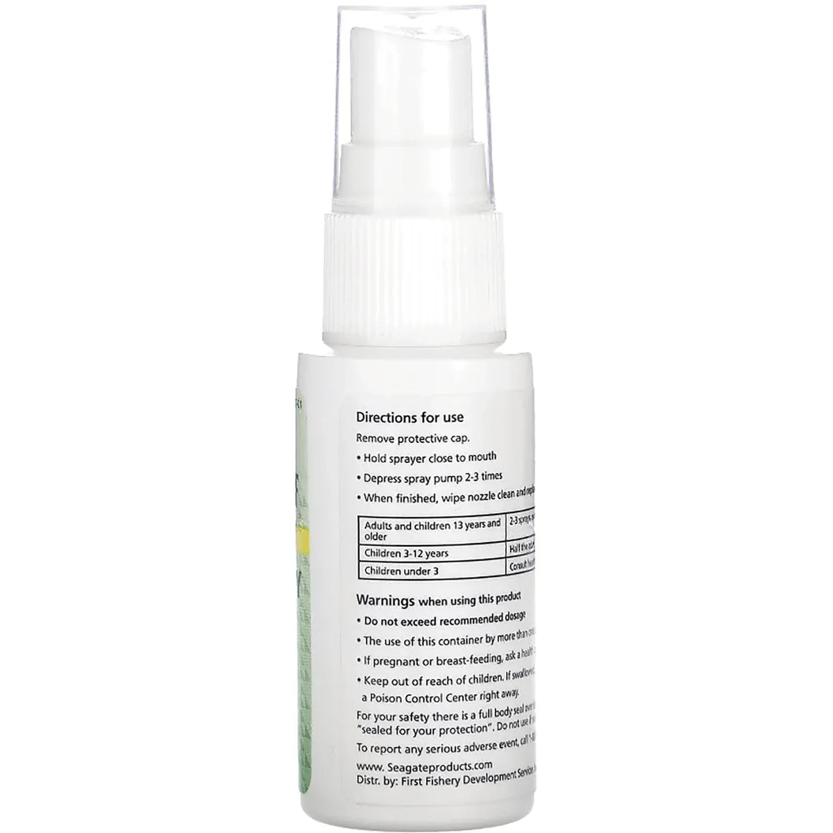 Olive Leaf Homeopathic Throat Spray - Unflavored