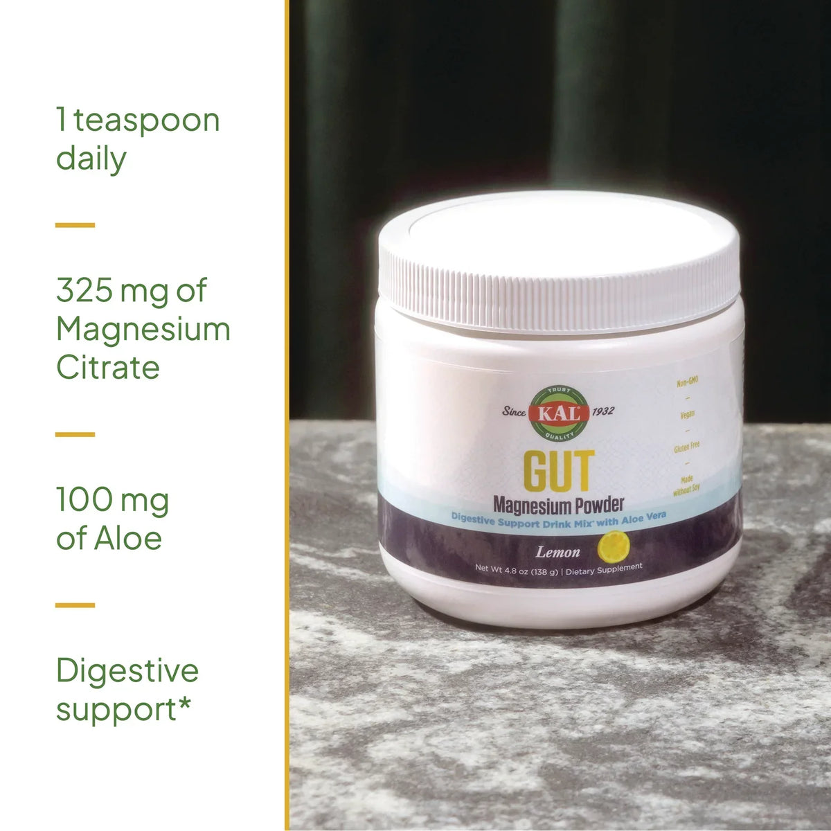 Gut Magnesium Powder - Lemon