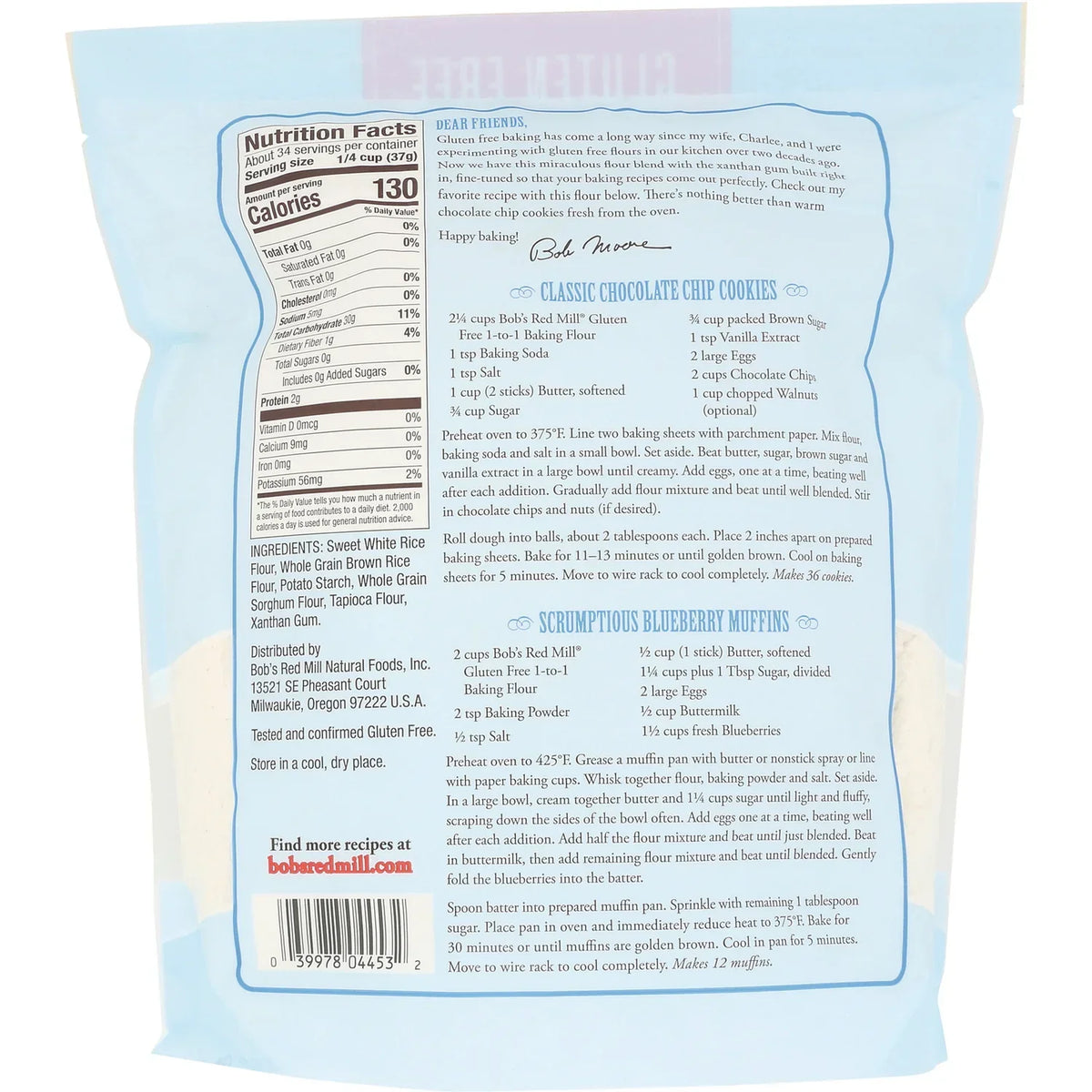 Gluten Free 1 to 1 Baking Flour