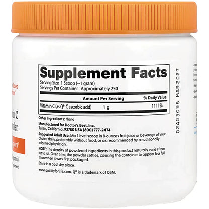 Pure Vitamin C Powder with Q-C