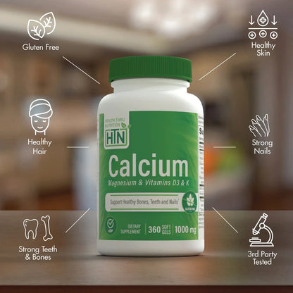 Calcium, Magnesium & Vitamins D3 & K