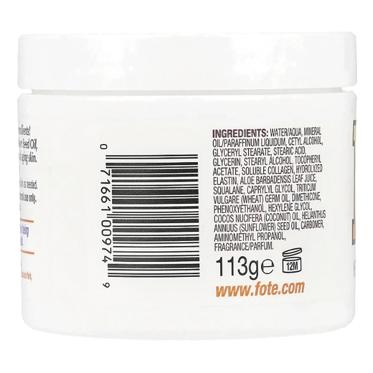 Vitamin E Skin Care Cream