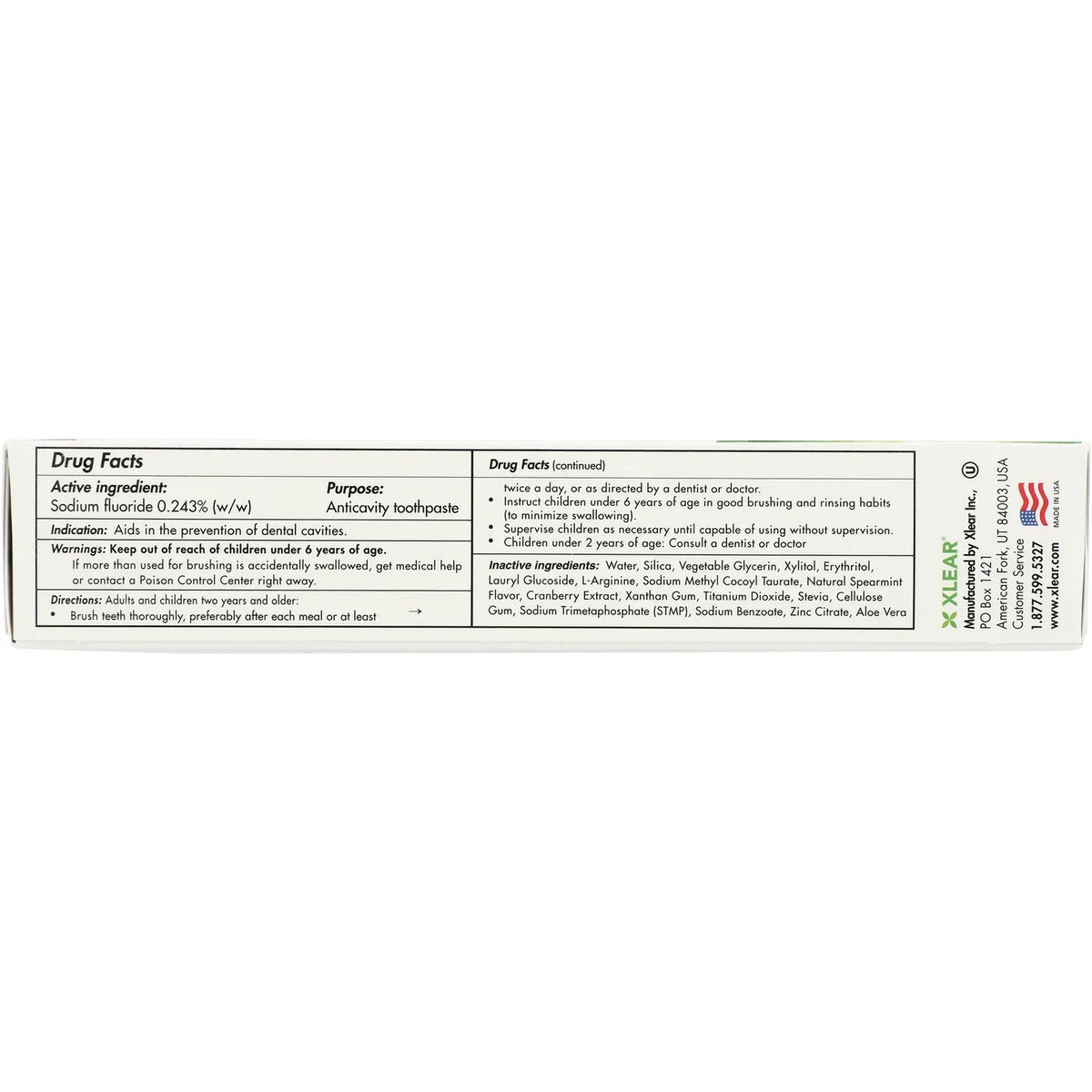 Spry Toothpaste Anti-Cavity - Spearmint