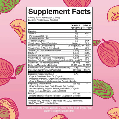 Women's Multivitamin + Hair Growth Liposomal - Peach