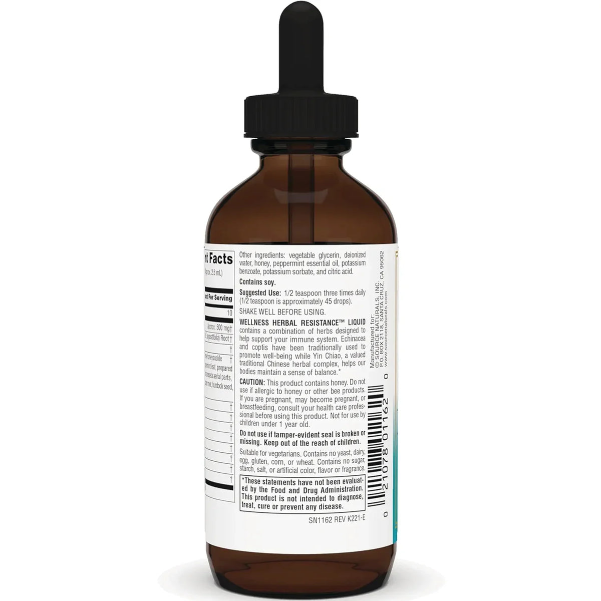 Wellness Herbal Resistance Liquid - Alcohol Free Formula