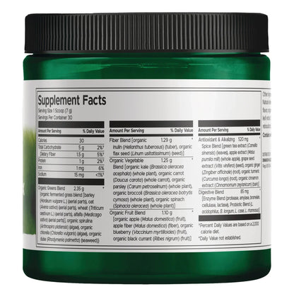 Fermented Alkalizing Greens Drink Mix with Probiotics