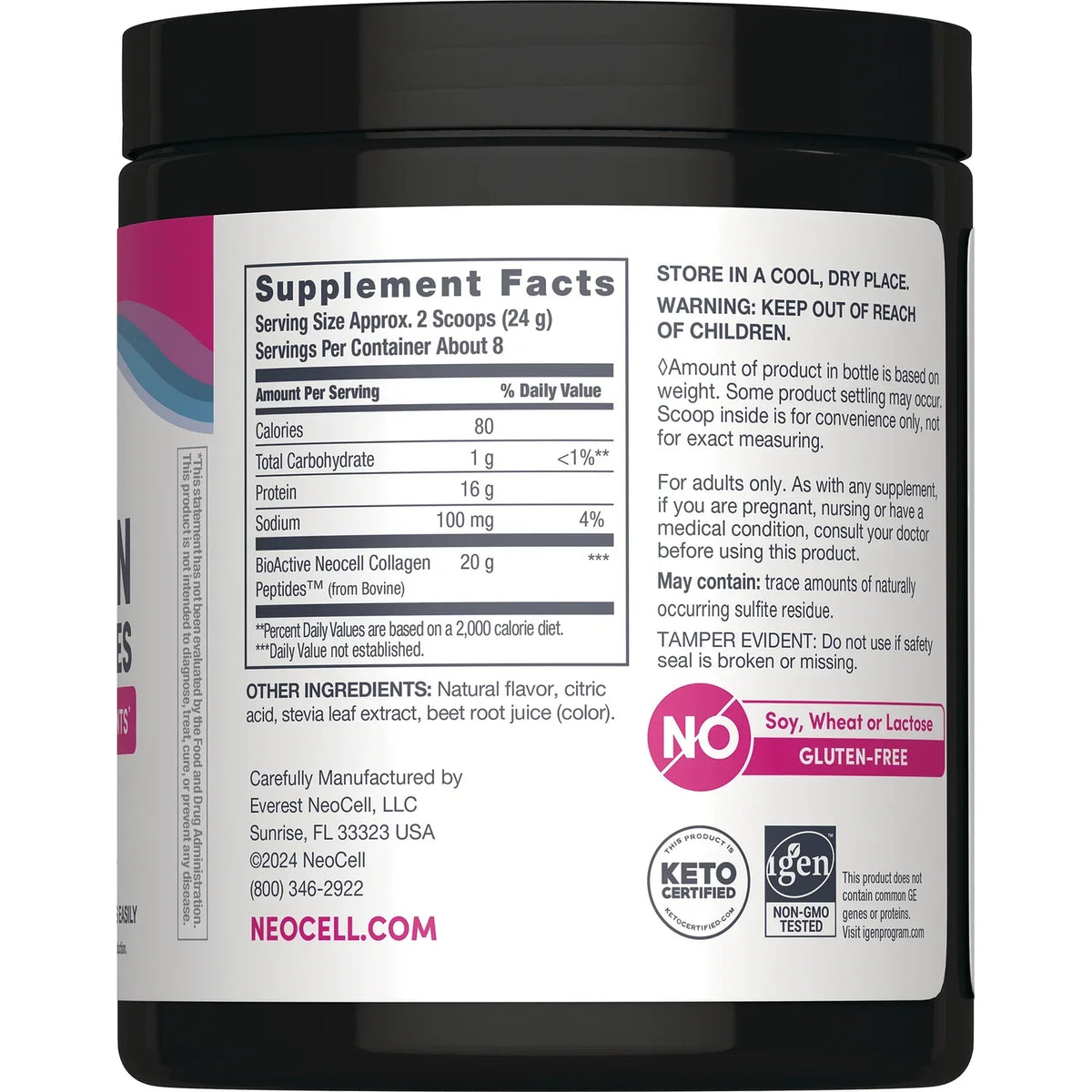 Grassfed Collagen Peptides - Berry Lemon